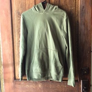 Green hoodie